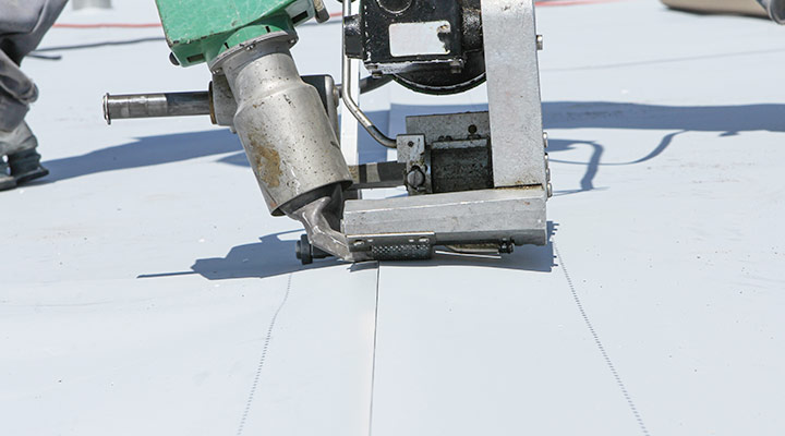 Flat commercial roof