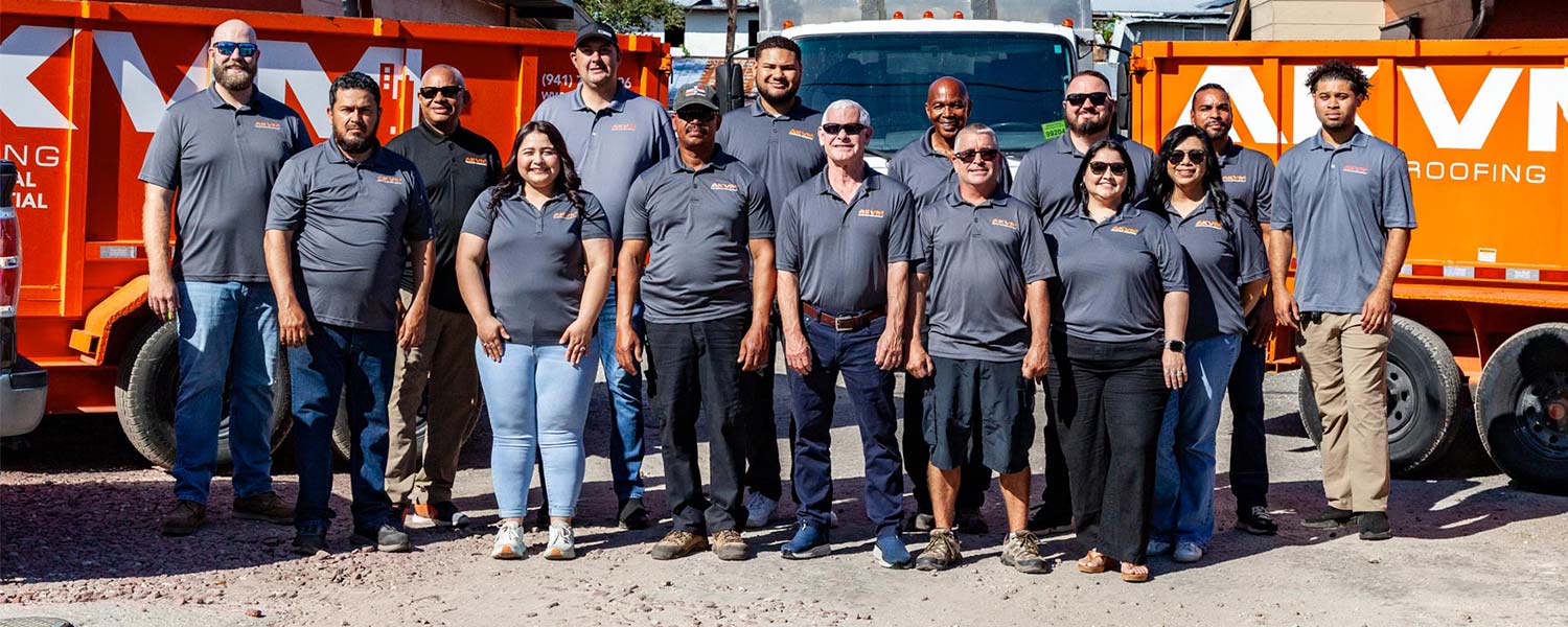 AKVM Roofing team